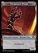 Glossy Finish Modern Horizons 3 Tokens Phyrexian Wurm ( #17 )