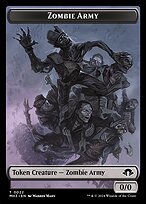 Glossy Finish Modern Horizons 3 Tokens Zombie Army ( #22 )