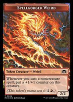 Glossy Finish Modern Horizons 3 Tokens Spellgorger Weird ( #24 )