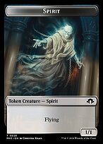 Glossy Finish Modern Horizons 3 Tokens Spirit ( #28 )