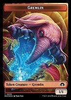 Glossy Finish Modern Horizons 3 Tokens Gremlin ( #40 )