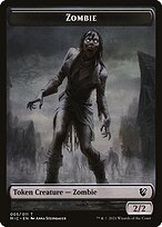 Glossy Finish Midnight Hunt Commander Tokens Zombie ( #5 )