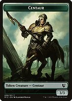 Glossy Finish Midnight Hunt Commander Tokens Centaur ( #8 )
