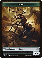 Glossy Finish Innistrad: Midnight Hunt Tokens Insect ( #9 )