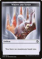 Glossy Finish Innistrad: Midnight Hunt Tokens Wrenn and Seven Emblem ( #18 )