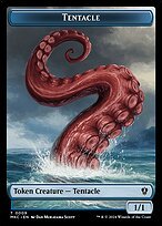 Glossy Finish Murders at Karlov Manor Commander Tokens Tentacle ( #9 )