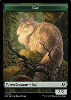 Glossy Finish Murders at Karlov Manor Commander Tokens Cat ( #15 )