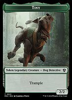 Glossy Finish Murders at Karlov Manor Commander Tokens Tiny ( #21 )