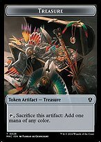 Glossy Finish Murders at Karlov Manor Commander Tokens Treasure ( #26 )