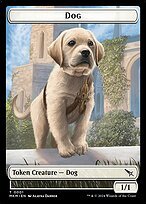 Matte Finish Murders at Karlov Manor Tokens Dog ( #1 )