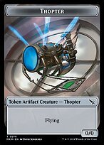 Matte Finish Murders at Karlov Manor Tokens Thopter ( #19 )