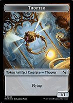 Matte Finish Murders at Karlov Manor Tokens Thopter ( #20 )