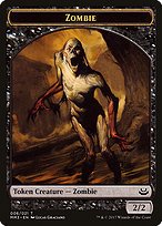 Matte Finish Modern Masters 2017 Tokens Zombie ( #6 )