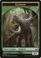 Matte Finish Modern Masters 2017 Tokens Elephant ( #12 )