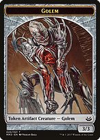 Matte Finish Modern Masters 2017 Tokens Golem ( #20 )