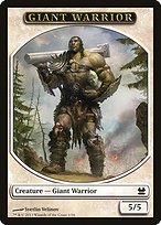 Glossy Finish Modern Masters Tokens Giant Warrior ( #1 )