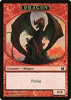 Glossy Finish Modern Masters Tokens Dragon ( #9 )