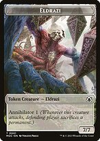 Matte Finish March of the Machine Commander Tokens Eldrazi ( #1 )