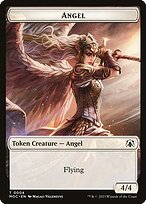 Matte Finish March of the Machine Commander Tokens Angel ( #4 )