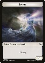 Matte Finish March of the Machine Commander Tokens Spirit ( #9 )