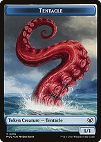 Matte Finish March of the Machine Commander Tokens Tentacle ( #15 )