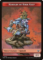 Matte Finish March of the Machine Commander Tokens Kobolds of Kher Keep ( #27 )