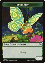 Matte Finish March of the Machine Commander Tokens Butterfly ( #29 )