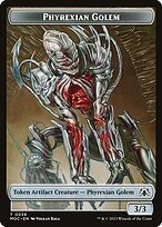 Matte Finish March of the Machine Commander Tokens Phyrexian Golem ( #39 )