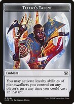 Matte Finish March of the Machine Commander Tokens Teferi's Talent Emblem ( #44 )