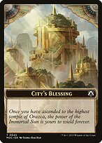 Matte Finish March of the Machine Commander Tokens City's Blessing ( #45 )