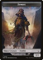 Glossy Finish March of the Machine Tokens Zombie ( #5 )