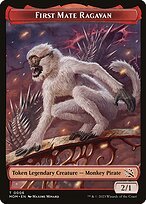 Glossy Finish March of the Machine Tokens First Mate Ragavan ( #6 )
