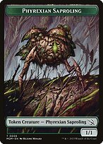 Glossy Finish March of the Machine Tokens Phyrexian Saproling ( #8 )
