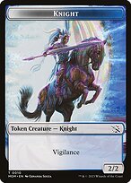 Glossy Finish March of the Machine Tokens Knight ( #10 )
