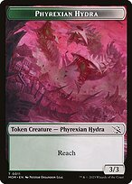 Glossy Finish March of the Machine Tokens Phyrexian Hydra ( #11 )