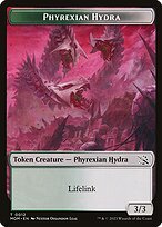 Glossy Finish March of the Machine Tokens Phyrexian Hydra ( #12 )