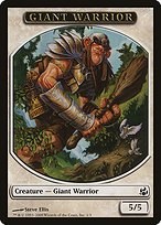 Matte Finish Morningtide Tokens Giant Warrior ( #1 )