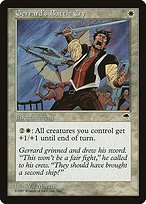 Glossy Finish Tempest Gerrard's Battle Cry ( #21 )