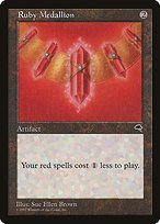 Glossy Finish Tempest Ruby Medallion ( #305 )