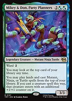 Matte Finish Teenage Mutant Ninja Turtles Mikey & Don, Party Planners ( #157 )