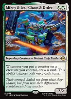 Matte Finish Teenage Mutant Ninja Turtles Mikey & Leo, Chaos & Order ( #158 )