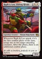 Matte Finish Teenage Mutant Ninja Turtles Raph & Leo, Sibling Rivals ( #166 )