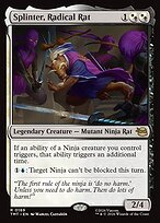 Matte Finish Teenage Mutant Ninja Turtles Splinter, Radical Rat ( #169 )