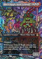 Matte Finish Teenage Mutant Ninja Turtles Don & Raph, Hard Science ( #205 )