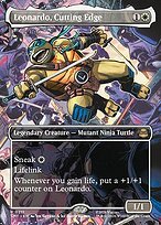 Matte Finish Teenage Mutant Ninja Turtles Leonardo, Cutting Edge ( #211 )