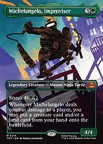Matte Finish Teenage Mutant Ninja Turtles Michelangelo, Improviser ( #219 )