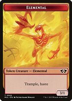 Glossy Finish Multiverse Legends Tokens Elemental ( #2 )