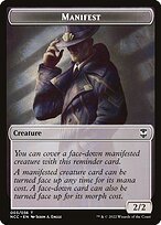 Matte Finish New Capenna Commander Tokens Manifest ( #3 )