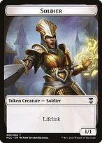 Matte Finish New Capenna Commander Tokens Soldier ( #9 )