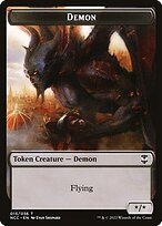 Matte Finish New Capenna Commander Tokens Demon ( #15 )